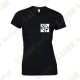 T-shirt trackable "Discover me" Mulheres - Preto