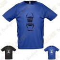 T-shirt técnica trackable "Travel Bug" Homem