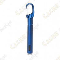 Carabiner pen with LED flashlight